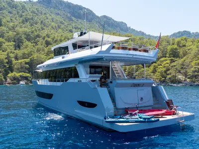 Motoryacht, a motor yacht at Fethiye, Turkey