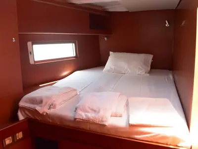 Cabin on Euphoria, a Beneteau Oceanis 51.1 sailboat at Lavreotiki Municipal Unit, Greece
