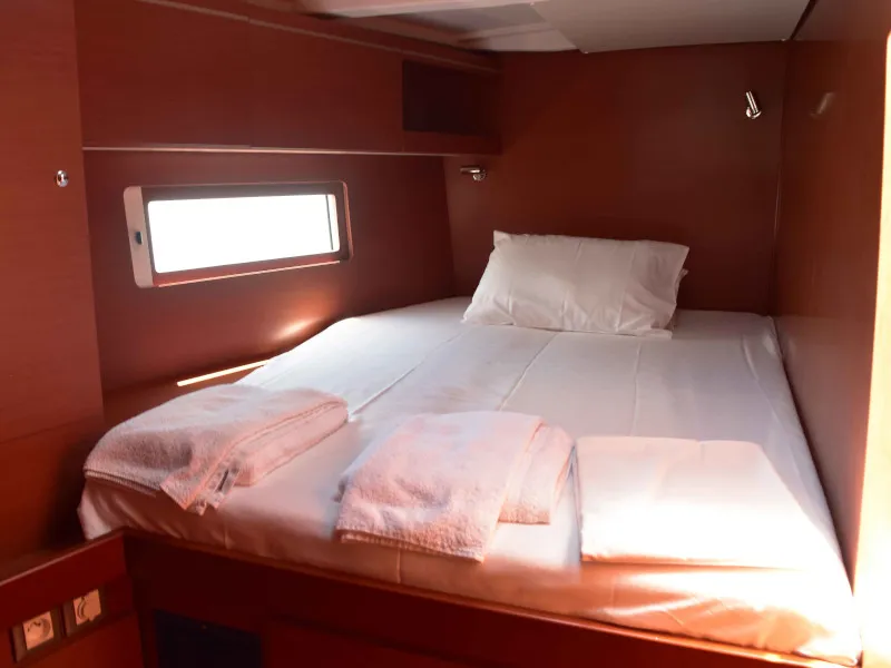 Cabin on Euphoria, a Beneteau Oceanis 51.1 sailboat at Lavreotiki Municipal Unit, Greece