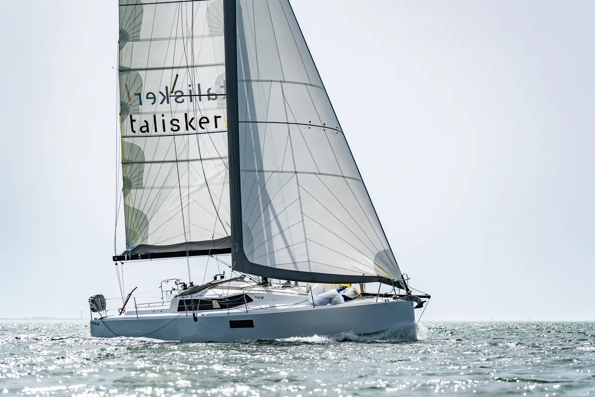 Exterior view of SHOULD I GO, a Pogo 36 sailboat at La Rochelle, France