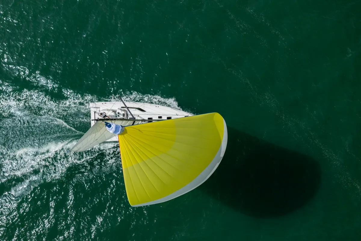 Exterior view of SHOULD I GO, a Pogo 36 sailboat at La Rochelle, France