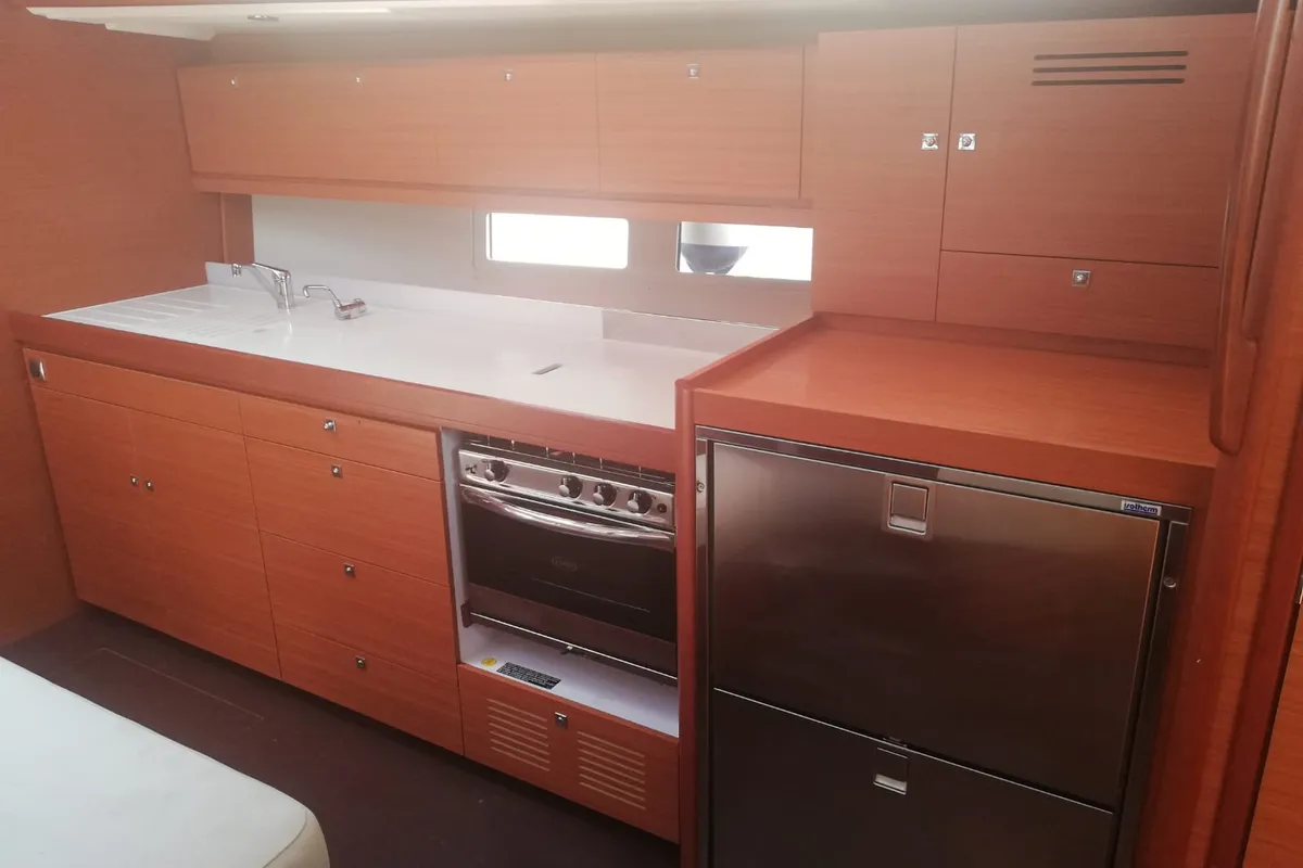 Galley of Cetina, a Dufour 460 Grand Large sailboat at Općina Medulin, Croatia