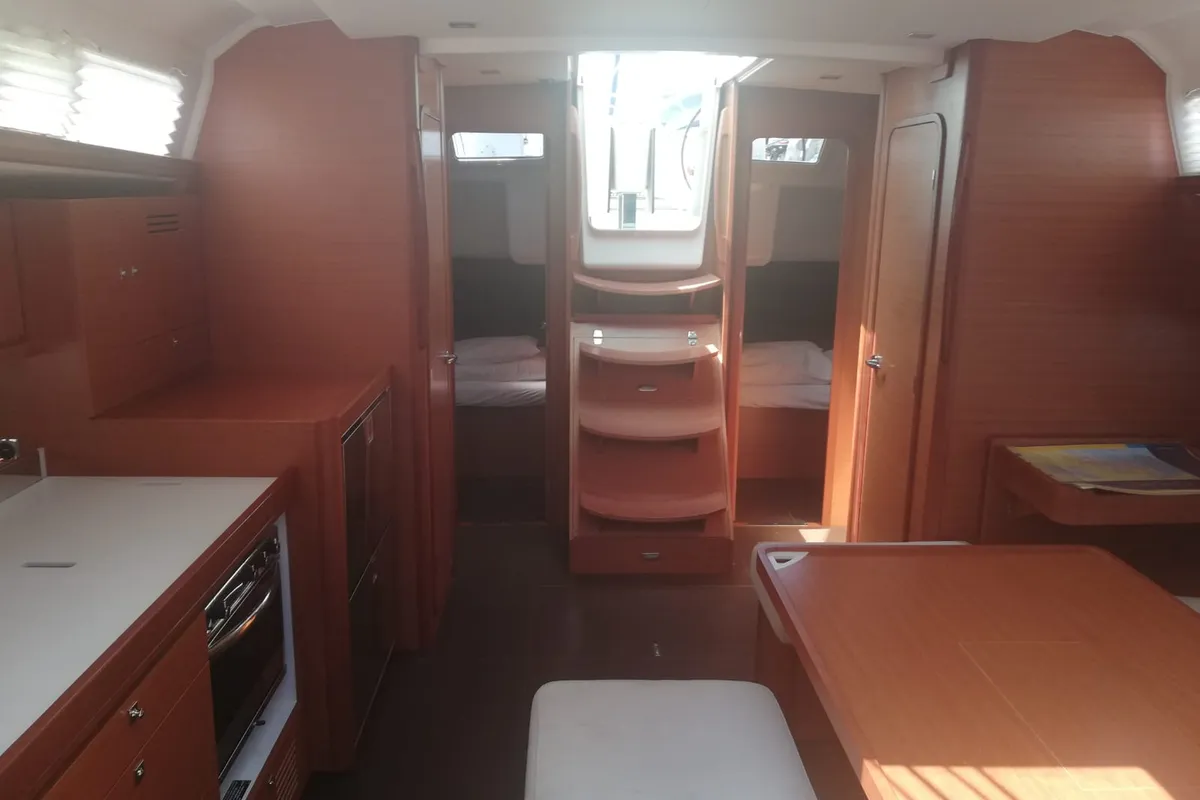Salon of Cetina, a Dufour 460 Grand Large sailboat at Općina Medulin, Croatia