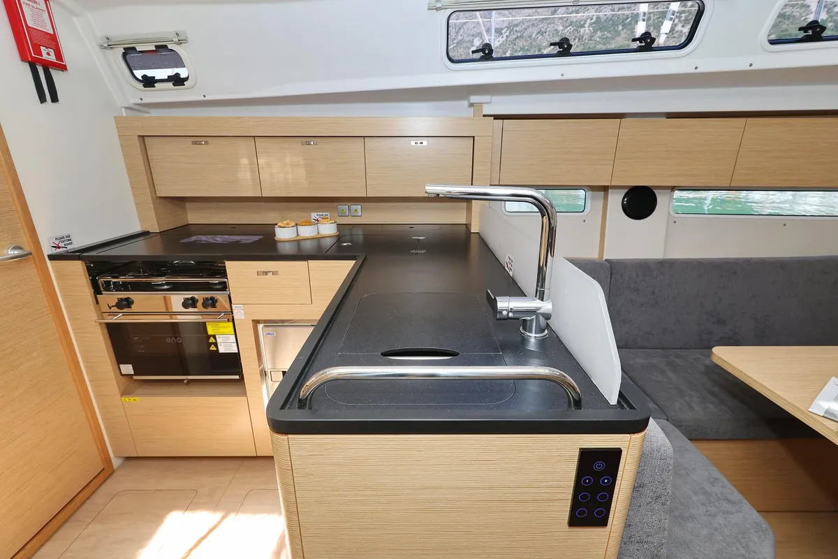 Galley of Señorita, a Hanse 410 sailboat at Dubrovnik, Croatia