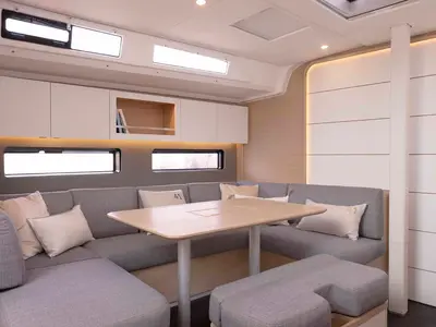 Salon of Bella II, a Dufour 41 Performance sailboat at Grad Biograd na Moru, Croatia