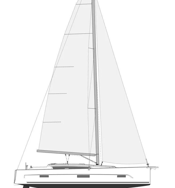Alice in Wonderland, a Dufour 430 sailboat at Palermo, Italy