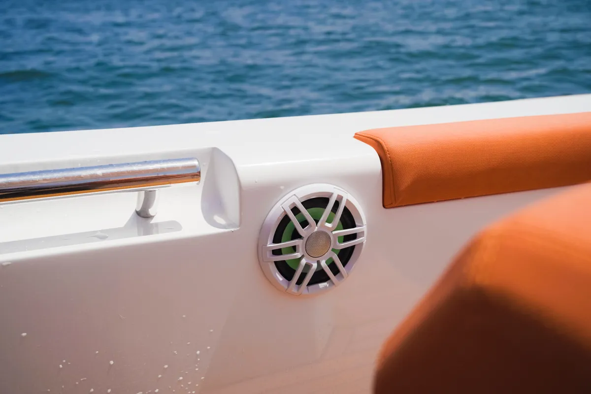 Armare, a Pirelli 42 motorboat at Castellammare di Stabia, Italy