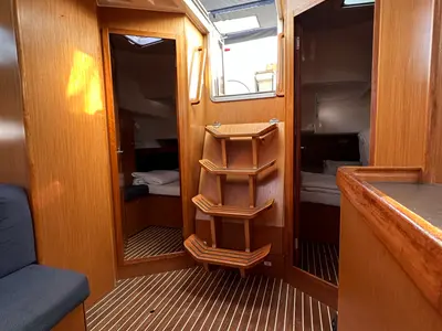 Salon of Calisto, a Bavaria Cruiser 46 sailboat at Općina Pakoštane, Croatia