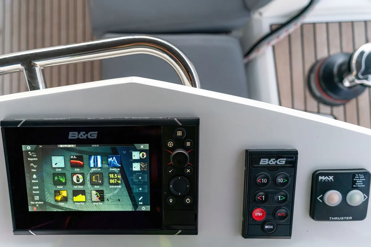 "Blue Odyssey, Beneteau Oceanis 46.1, 2020", a Beneteau Oceanis 46.1 sailboat at Municipal Unit of Nea Peramos, Greece
