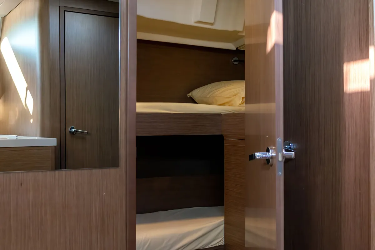 Cabin on "Blue Odyssey, Beneteau Oceanis 46.1, 2020", a Beneteau Oceanis 46.1 sailboat at Municipal Unit of Nea Peramos, Gre…