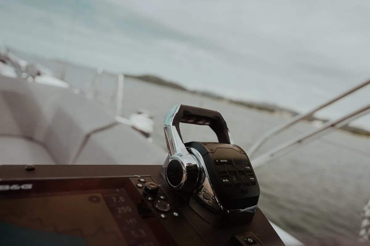 Cockpit of Art N, a Bavaria C46 sailboat at Pirovac, Croatia