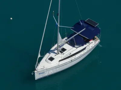 Nikitas, a Bavaria Cruiser 34 sailboat at Municipal Unit of Lefkada, Greece