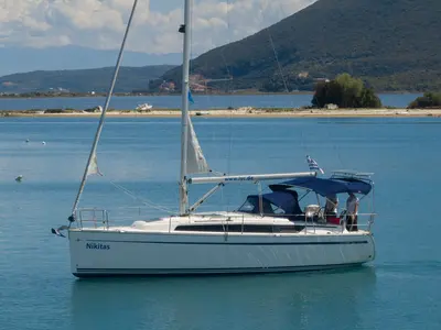 Nikitas, a Bavaria Cruiser 34 sailboat at Municipal Unit of Lefkada, Greece