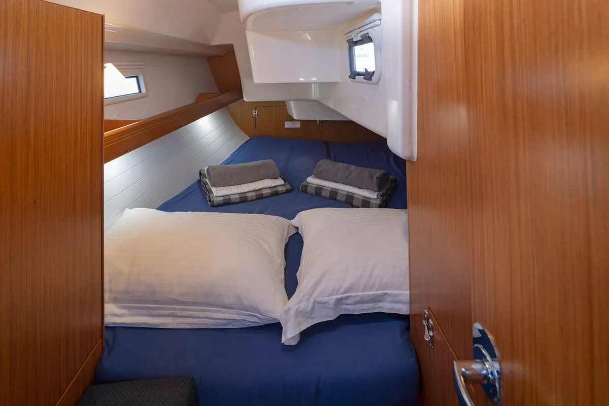 Nikitas, a Bavaria Cruiser 34 sailboat at Municipal Unit of Lefkada, Greece