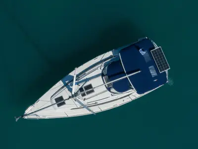 Nikitas, a Bavaria Cruiser 34 sailboat at Municipal Unit of Lefkada, Greece