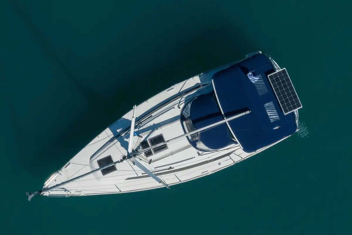 Nikitas, a Bavaria Cruiser 34 sailboat at Municipal Unit of Lefkada, Greece