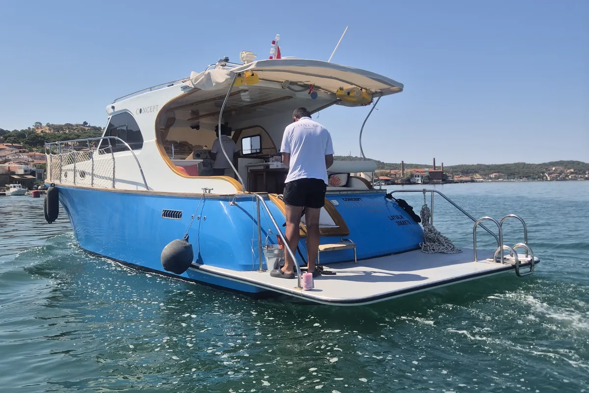 Concept, a Lobster 38 motorboat at Casa Solada Cunda, Turkey