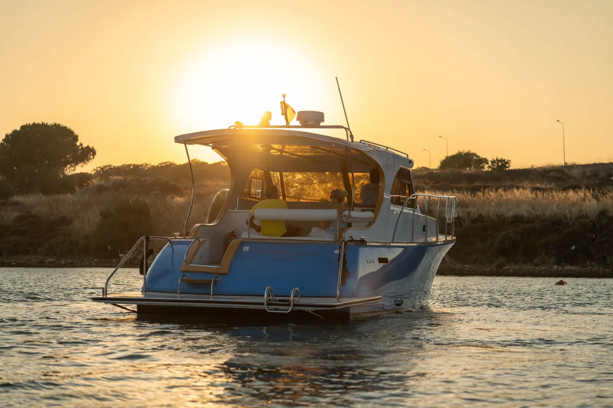 Concept, a Lobster 38 motorboat at Casa Solada Cunda, Turkey