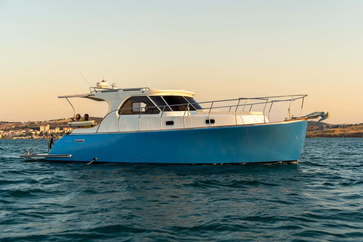 Concept, a Lobster 38 motorboat at Casa Solada Cunda, Turkey