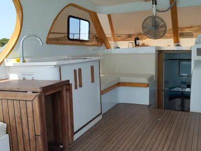 Concept, a Lobster 38 motorboat at Casa Solada Cunda, Turkey