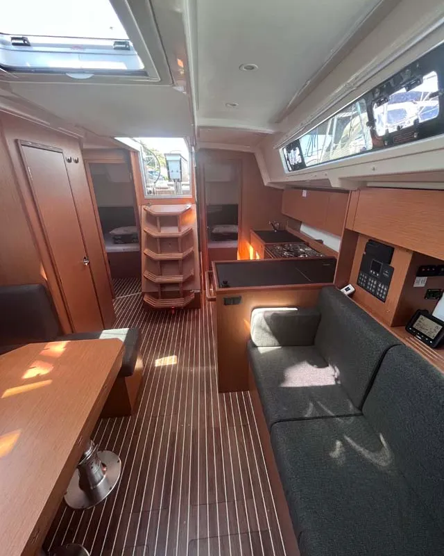 Salon of Mojito, a Bavaria C38 sailboat at Grad Pula, Croatia
