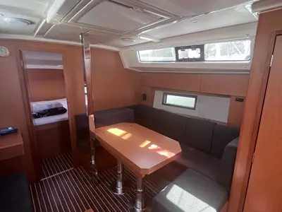 Salon of Mojito, a Bavaria C38 sailboat at Grad Pula, Croatia