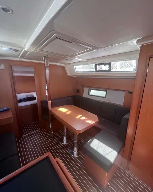Salon of Mojito, a Bavaria C38 sailboat at Grad Pula, Croatia