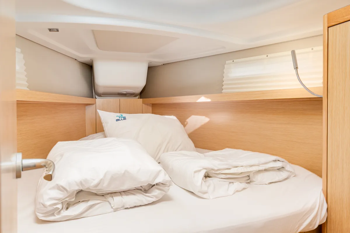 Cabin on Carla, a Dehler 38 SQ sailboat at Punat, Croatia
