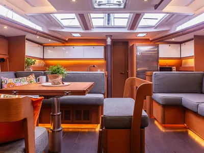 Euphoria Planet, a Dufour 56 Exclusive sailboat at Tonnarella, Italy
