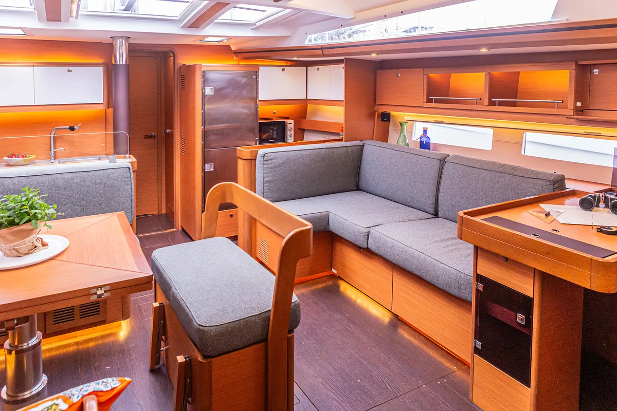 Euphoria Planet, a Dufour 56 Exclusive sailboat at Tonnarella, Italy