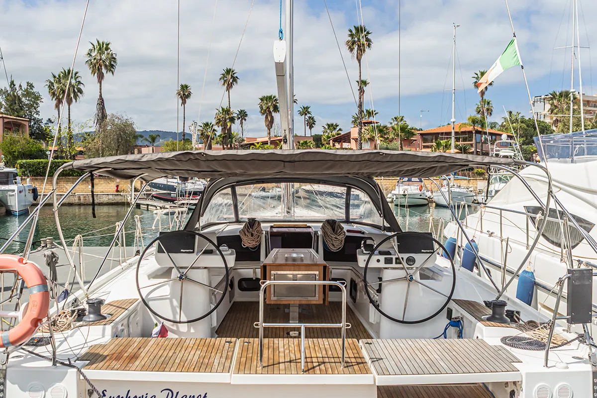 Euphoria Planet, a Dufour 56 Exclusive sailboat at Tonnarella, Italy