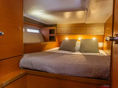 Cabin on Euphoria Planet, a Dufour 56 Exclusive sailboat at Tonnarella, Italy