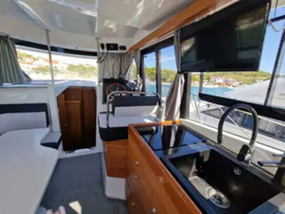 Galley of Excalibur, a Gulet Platinum 40 motorboat at Općina Rogoznica, Croatia