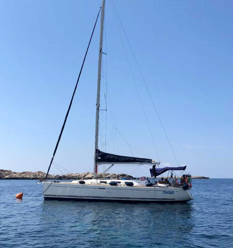 Odile, a Dufour 40 sailboat at Palermo, Italy