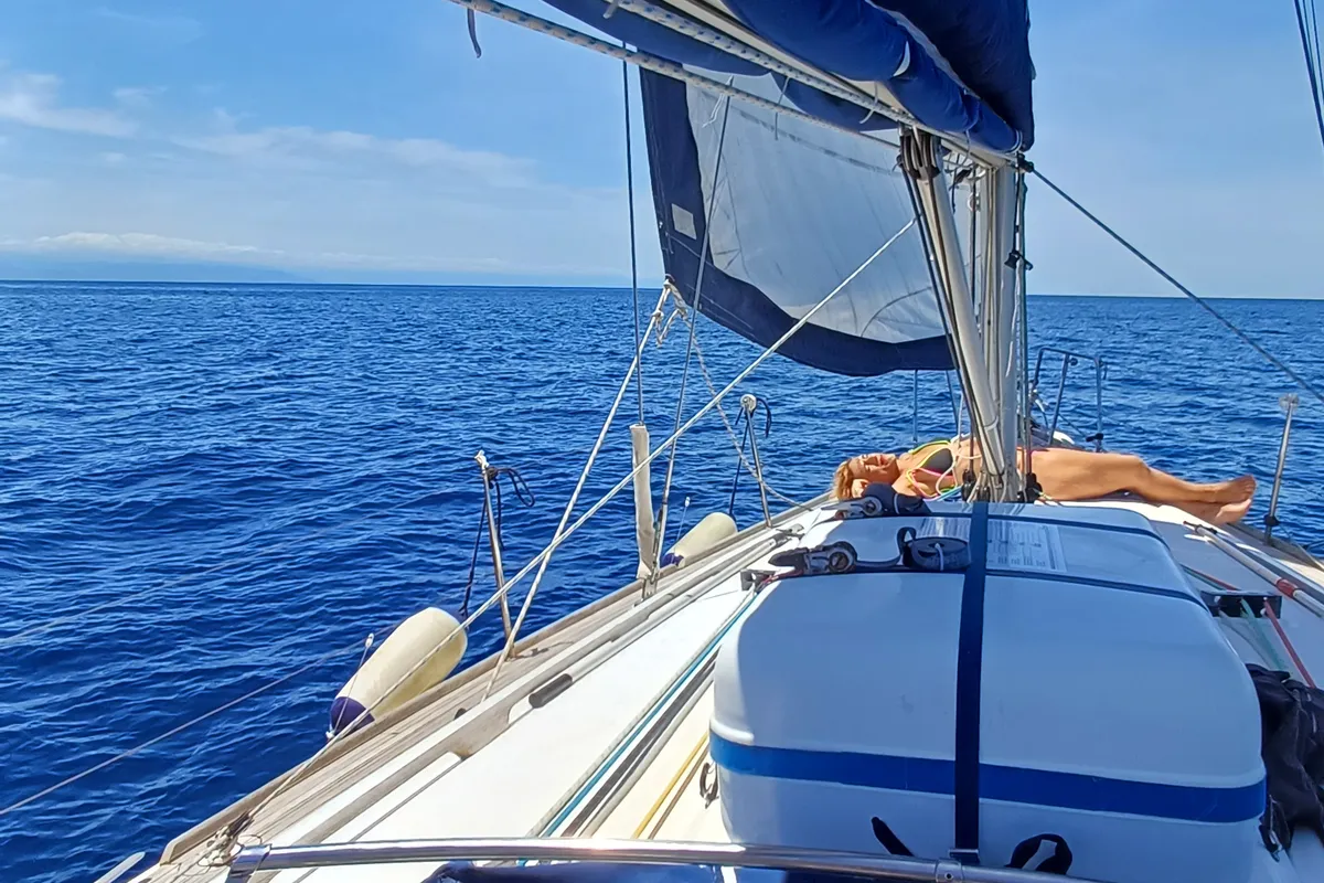 Odile, a Dufour 40 sailboat at Palermo, Italy