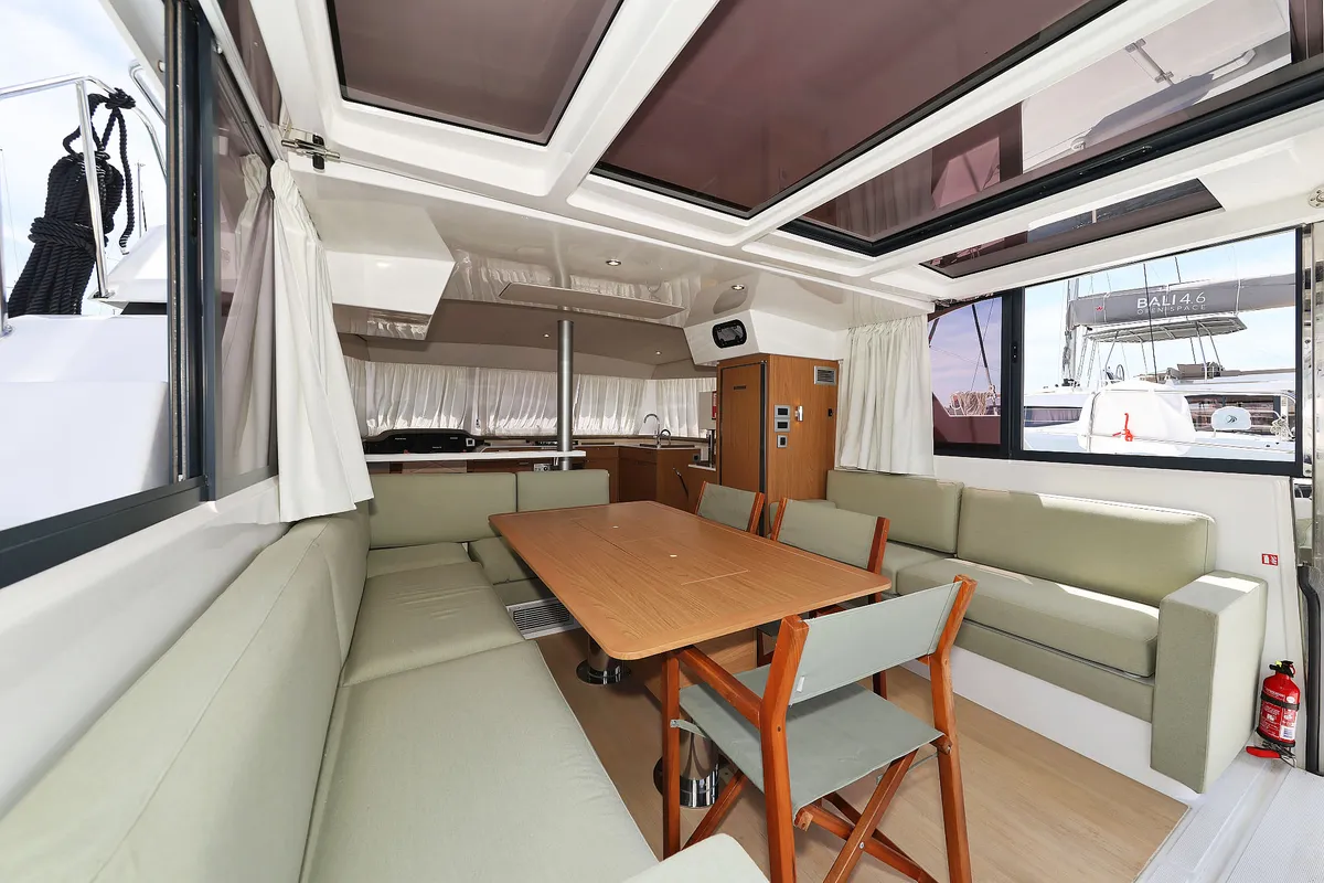 Salon of Esteri, a Bali Catspace catamaran at Općina Sukošan, Croatia