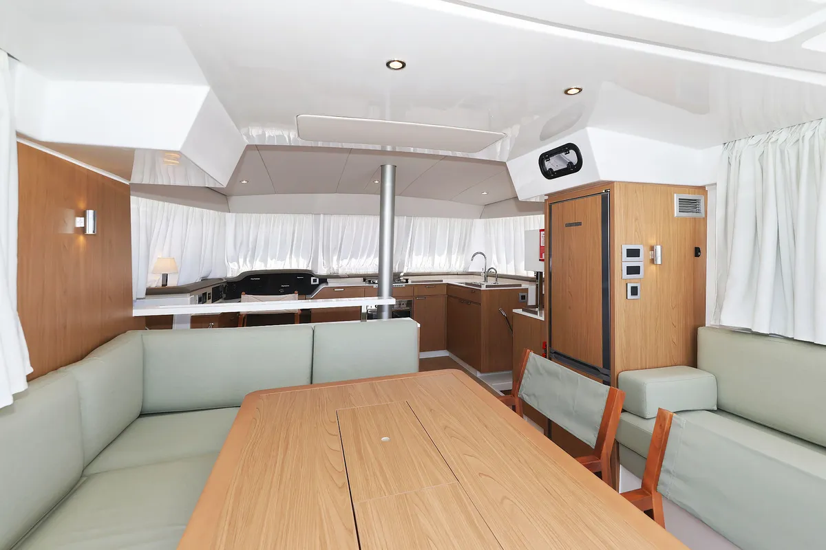 Salon of Esteri, a Bali Catspace catamaran at Općina Sukošan, Croatia