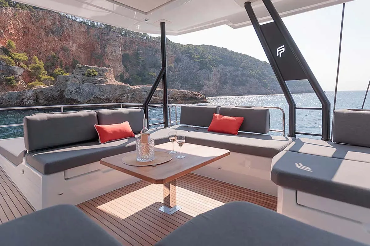 LA PERLE, a Fountaine Pajot Samana 59 catamaran at Road Town, British Virgin Islands