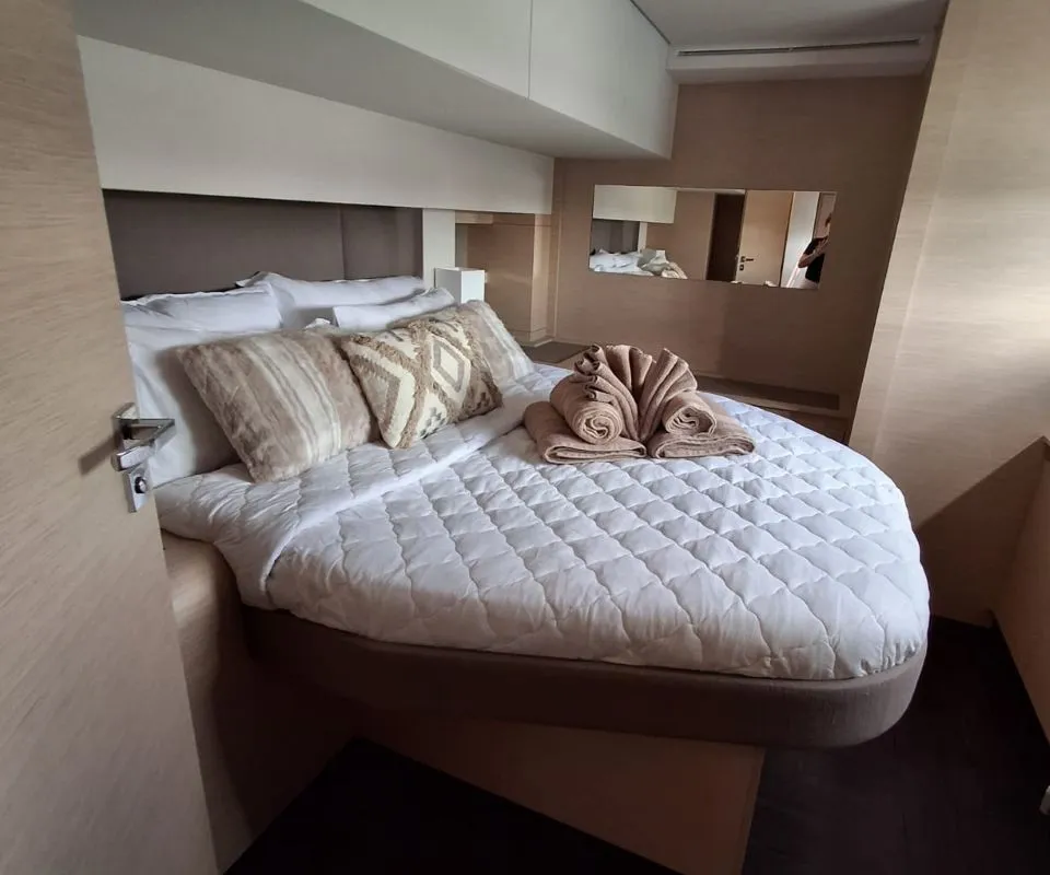 LA PERLE, a Fountaine Pajot Samana 59 catamaran at Road Town, British Virgin Islands