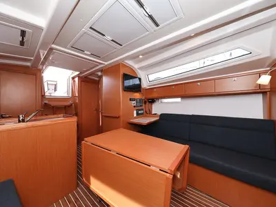 Salon of Spectrum, a Bavaria Cruiser 37 sailboat at Pirovac, Croatia