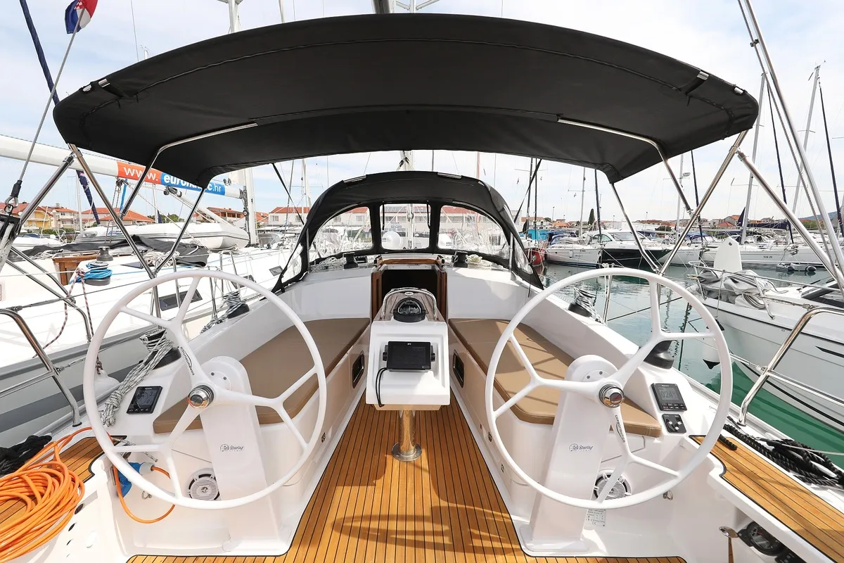 Spectrum, a Bavaria Cruiser 37 sailboat at Pirovac, Croatia