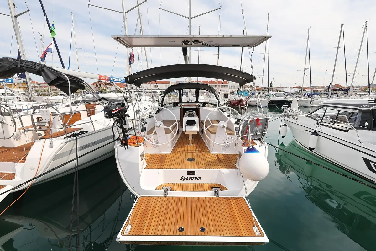 Spectrum, a Bavaria Cruiser 37 sailboat at Pirovac, Croatia