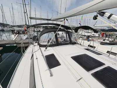 Spectrum, a Bavaria Cruiser 37 sailboat at Pirovac, Croatia