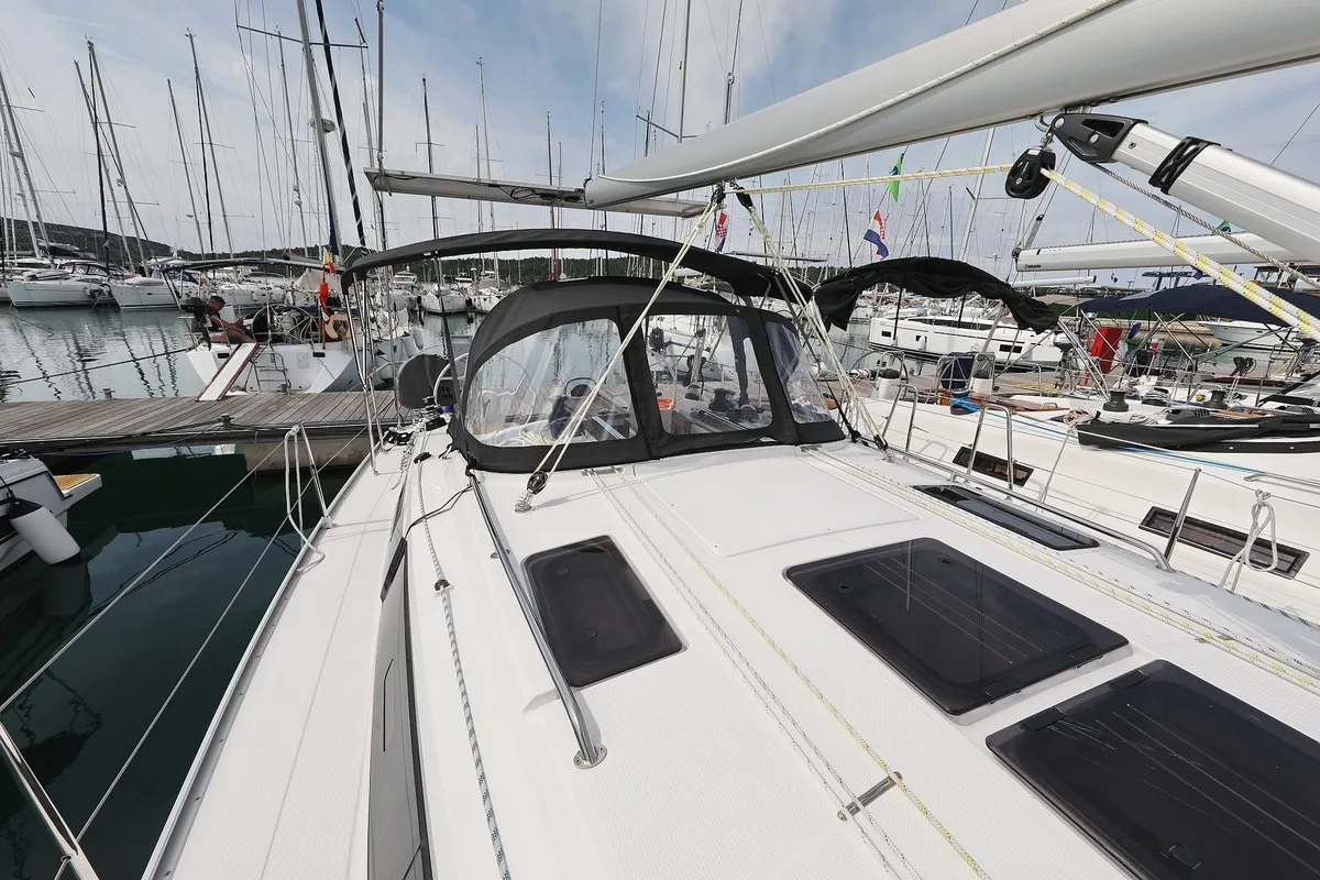 Spectrum, a Bavaria Cruiser 37 sailboat at Pirovac, Croatia