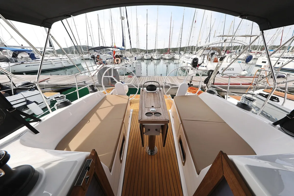 Spectrum, a Bavaria Cruiser 37 sailboat at Pirovac, Croatia