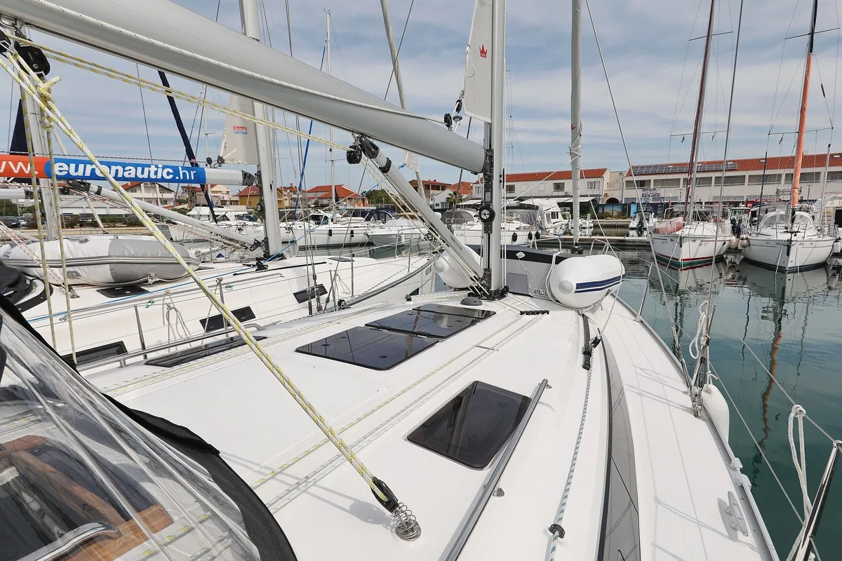Spectrum, a Bavaria Cruiser 37 sailboat at Pirovac, Croatia