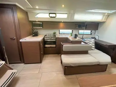 Galley of Kas, a Beneteau Oceanis 51.1 sailboat at Athens, Greece