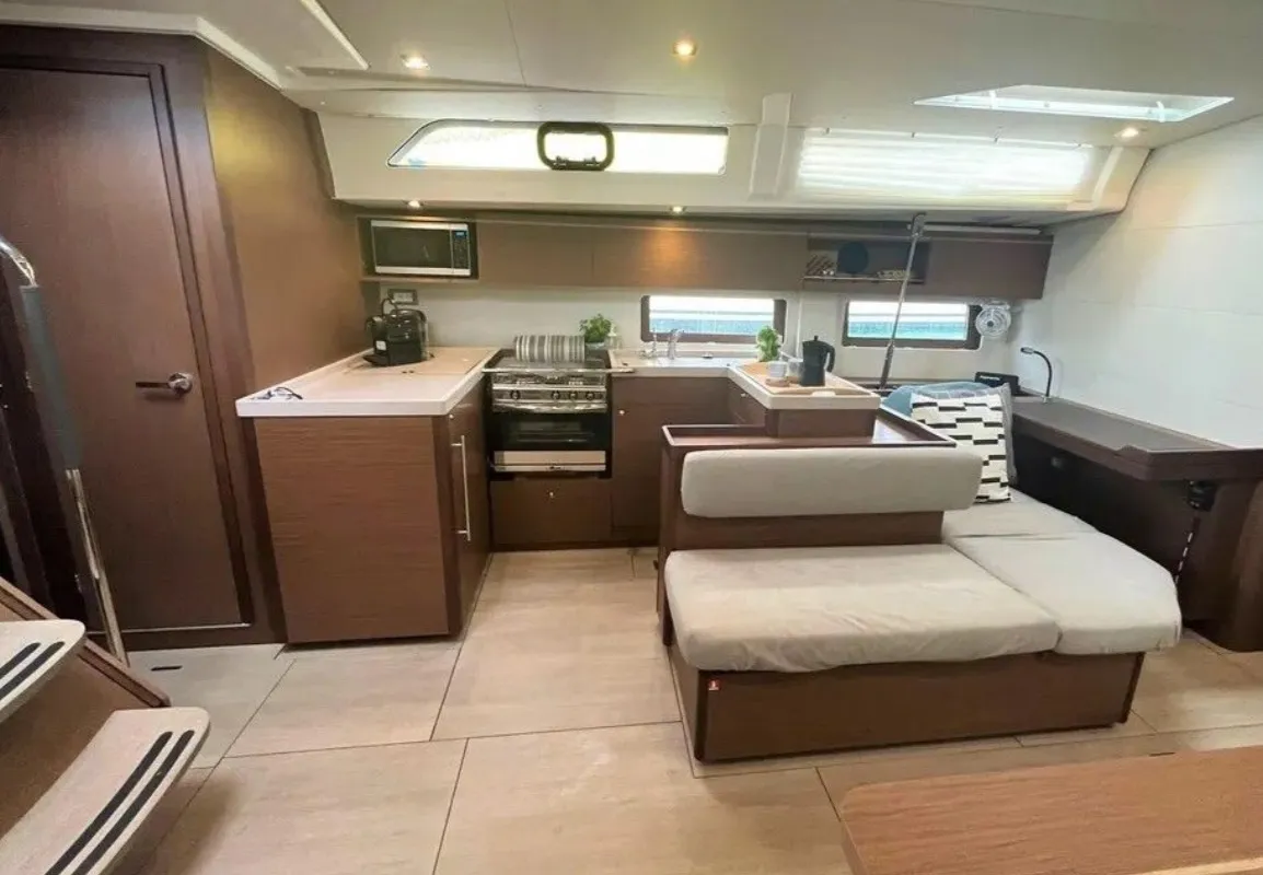 Galley of Kas, a Beneteau Oceanis 51.1 sailboat at Athens, Greece