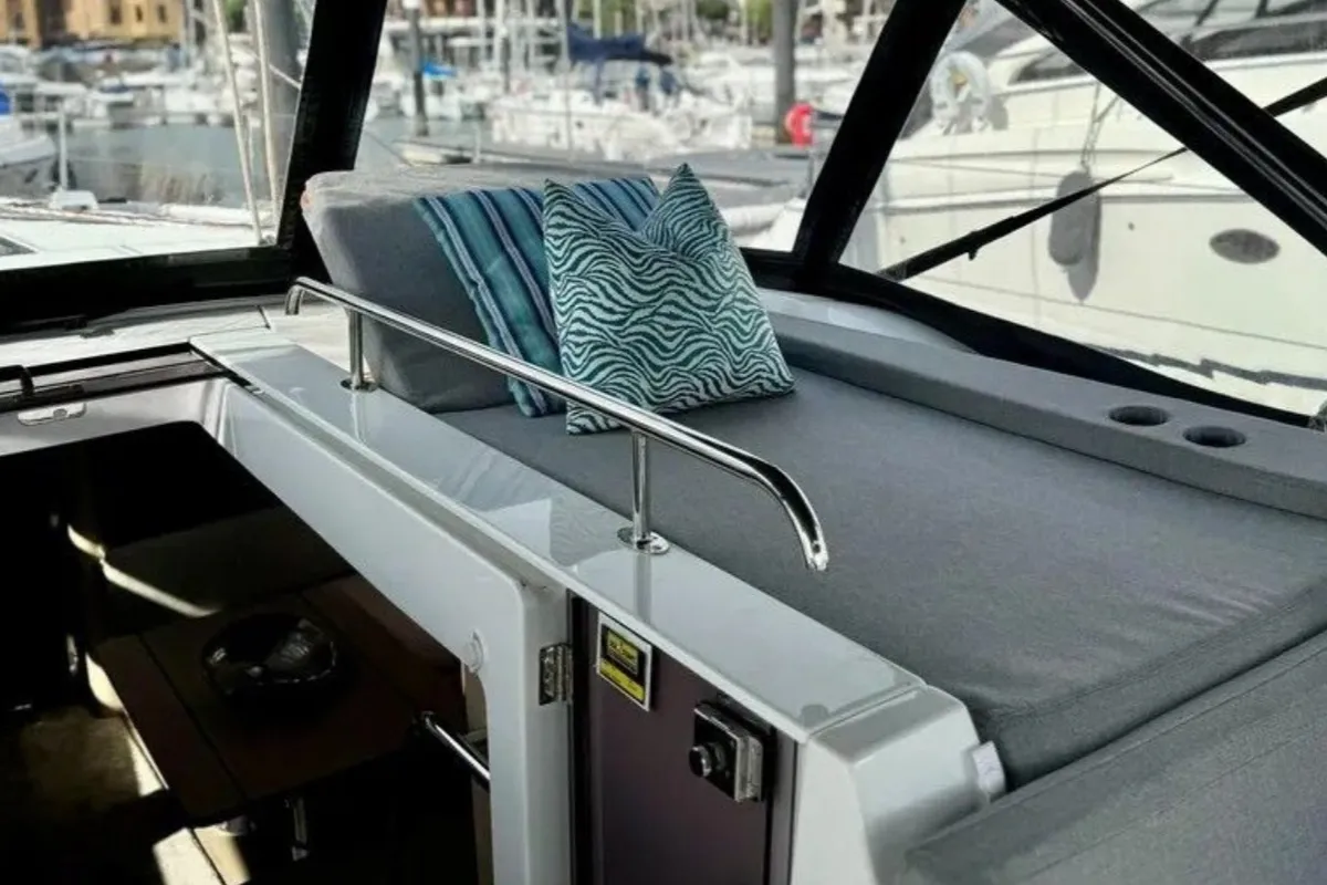 Deck of Kas, a Beneteau Oceanis 51.1 sailboat at Athens, Greece