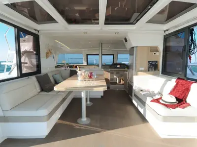 DOUBLE SIX, a Bali 4.1 catamaran at Kalkara, Malta